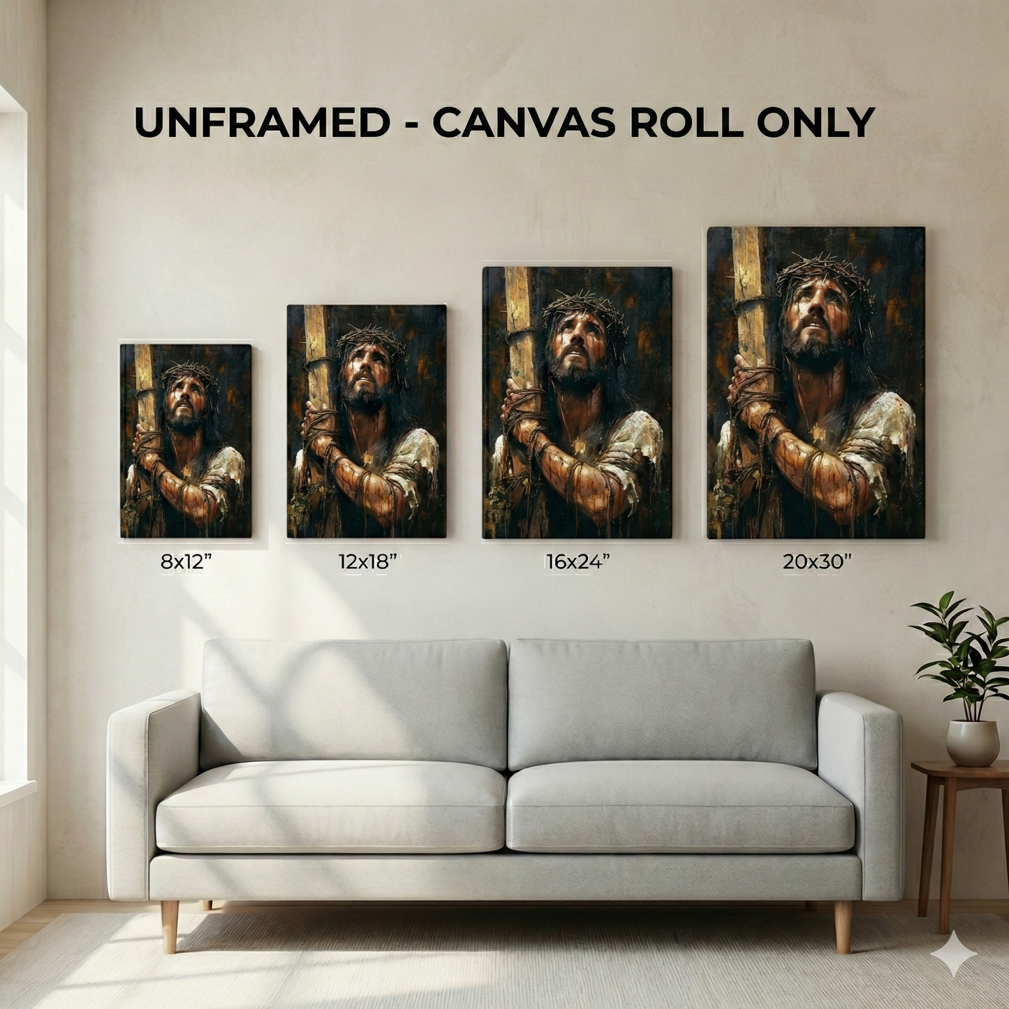 2D Flat Canvas Poster Wall Art - Passion of the Christ (unframed)