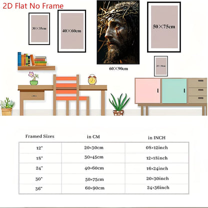 2D Flat Canvas Poster Wall Art - The Passion (unframed)