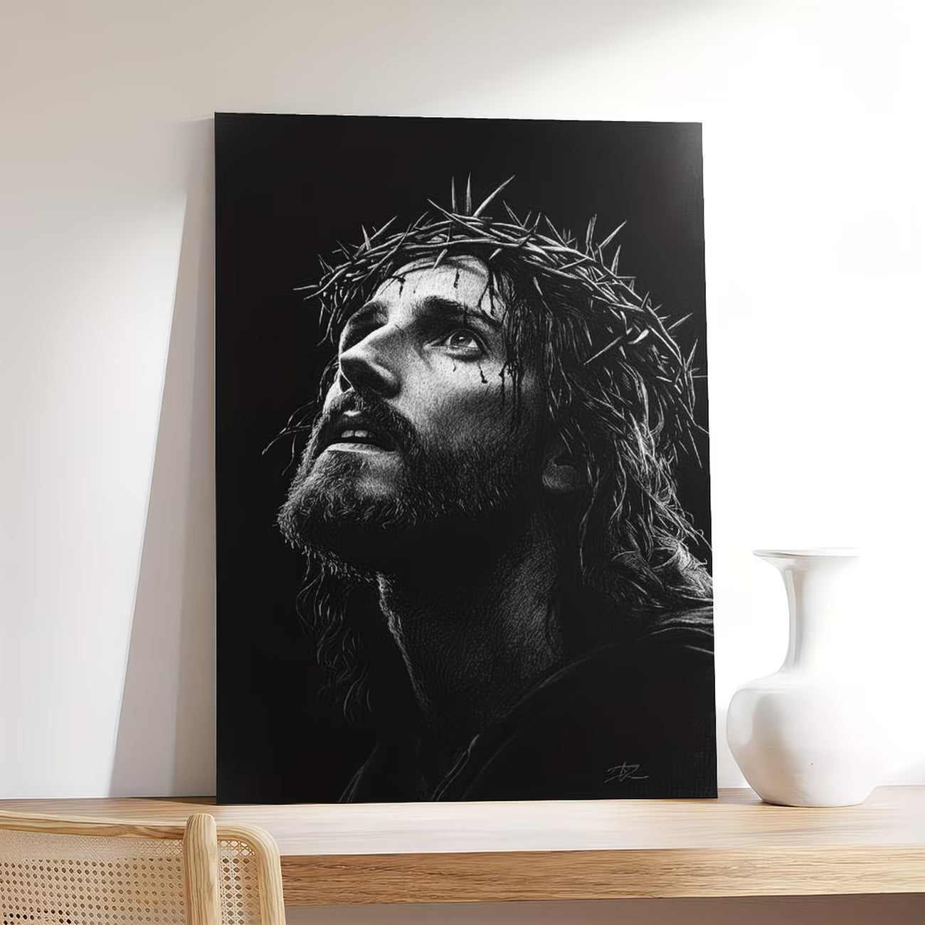 2D Flat Canvas Poster Wall Art - Crown of Thorns Classic (unframed)