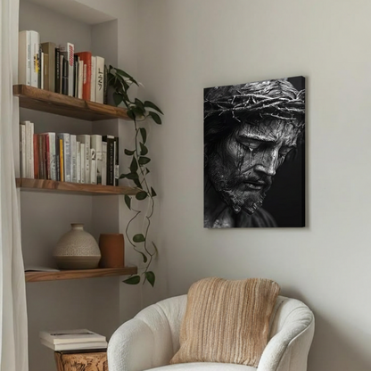 2D Flat Canvas Poster Wall Art -  Crown of Thorns Sorrowful (unframed)