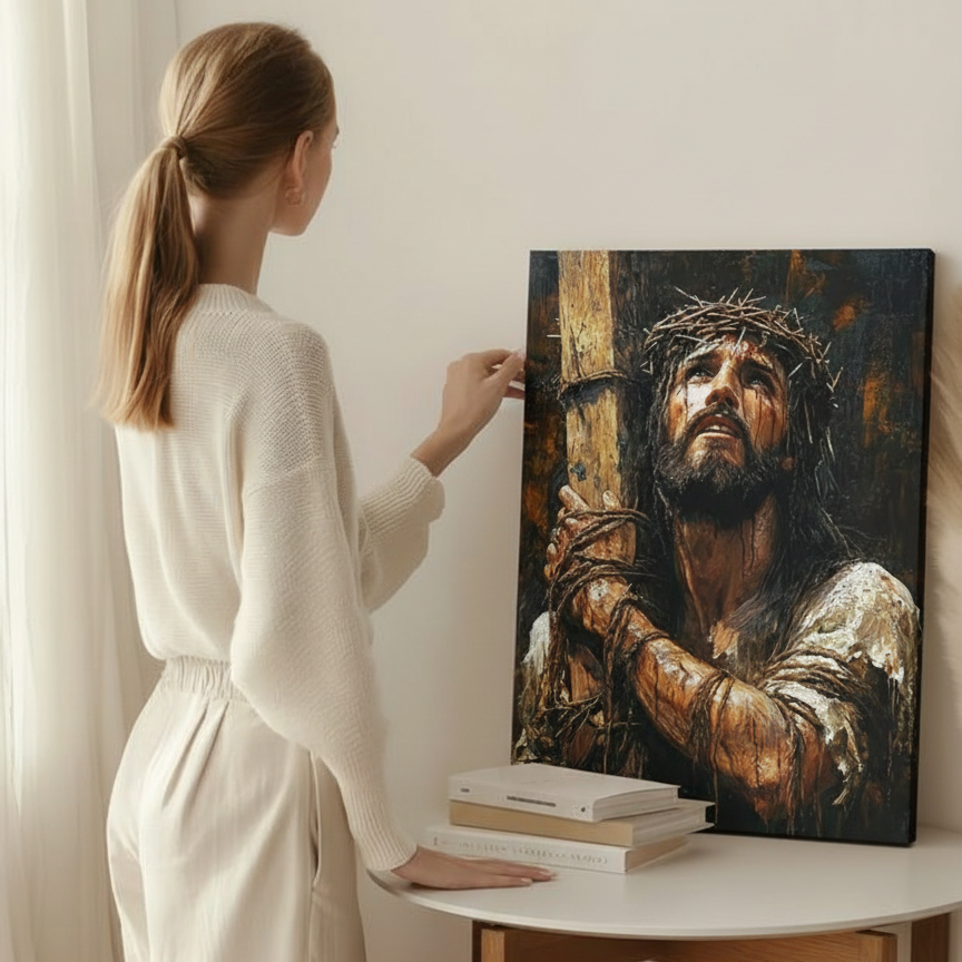 2D Flat Canvas Poster Wall Art - Passion of the Christ (unframed)