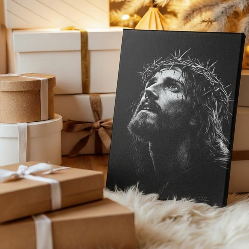 2D Flat Canvas Poster Wall Art - Crown of Thorns Classic (unframed)