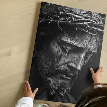 2D Flat Canvas Poster Wall Art -  Crown of Thorns Sorrowful (unframed)