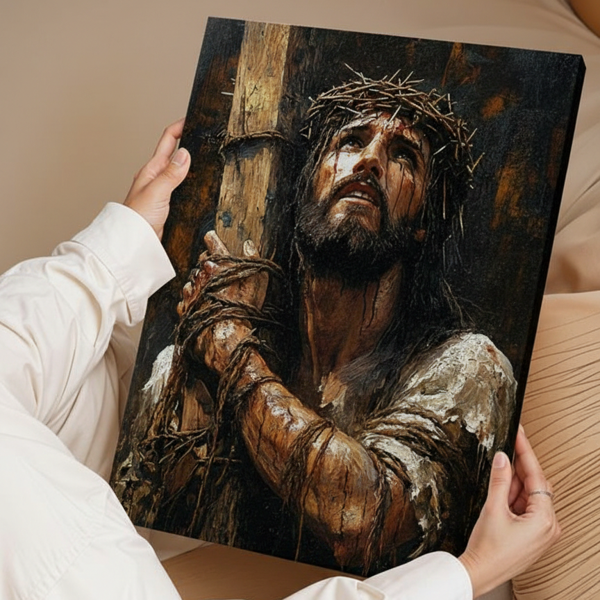 2D Flat Canvas Poster Wall Art - Passion of the Christ (unframed)