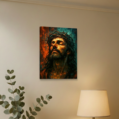 2D Flat Canvas Poster Wall Art - Crown of Thorns Vintage (unframed)